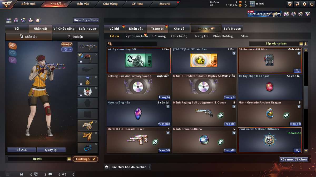 shop acc cf uy tin gia re